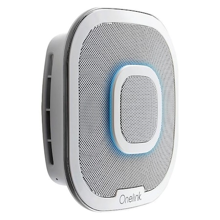 First Alert Onelink Alarm and Speaker, 85 dB, Electrochemical, Photoelectric Sensor, Bracket Mounting, White 1039102
